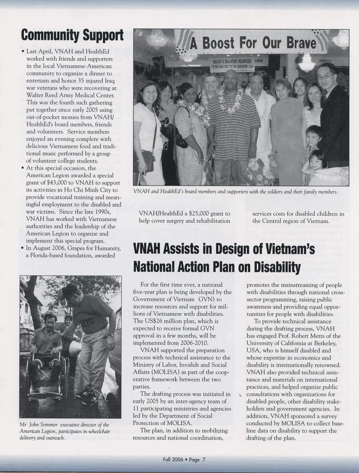 VNAH Launches New Program to Promote "Inclusion of Vietnamese with Disabilities" Part 3